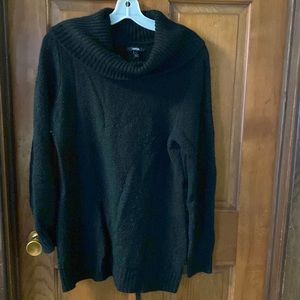 Black cowl neck sweater